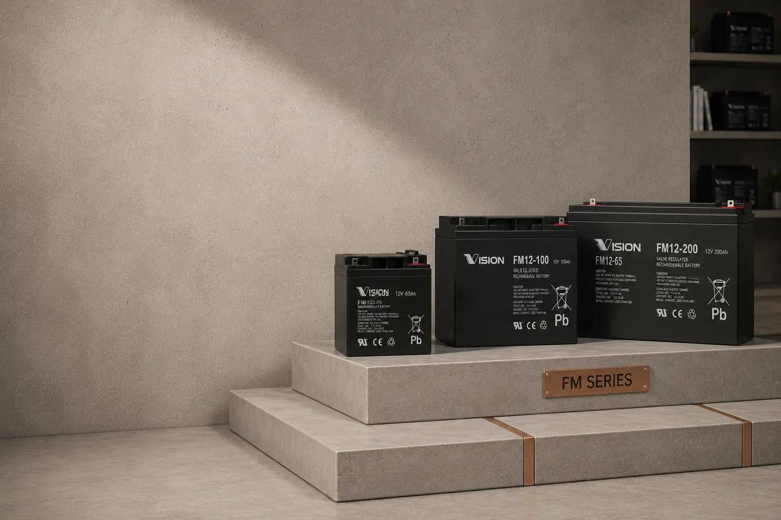 FM Series VRLA batteries for high-capacity power backup